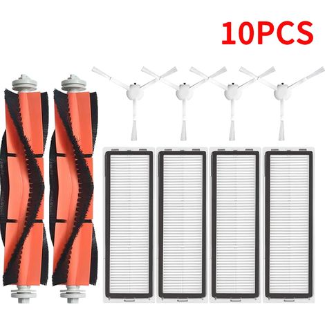 (Chocolat) Convient aux aspirateurs robots laveurs Mijia 1C et 1T. Convient également au Dreame F9. Filtre HEPA, brosse latérale principale et lingette de nettoyage inclus. Accessoires pour aspirateur (1/4)