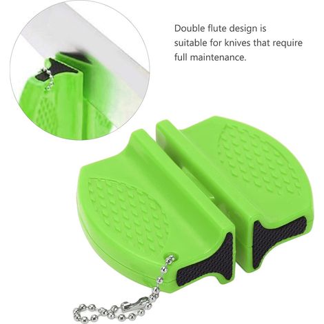 Affûteur de Couteaux Portable Mini Aiguiseur de Couteaux de Poche Double Face Multifonctionnel pour Une Utilisation en Extérieur (1/5)