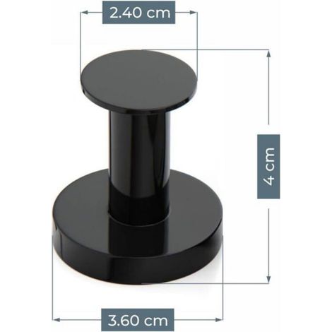 Crochet Magnetique - 4 Unites - Pour Frigo Porte Meuble Tableau - Diametre Disque 3 6 Cm - Surface Accroche 3 Cm (1/2)