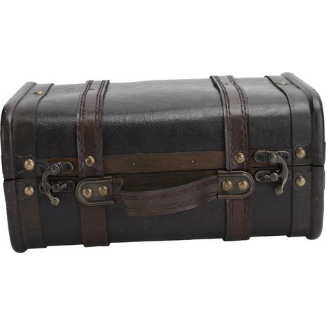 Coffret de rangement rétro pour bijoux, organiseur de boucles d'oreilles et colliers, décoration maison et accessoire photo, taille S (1/5)