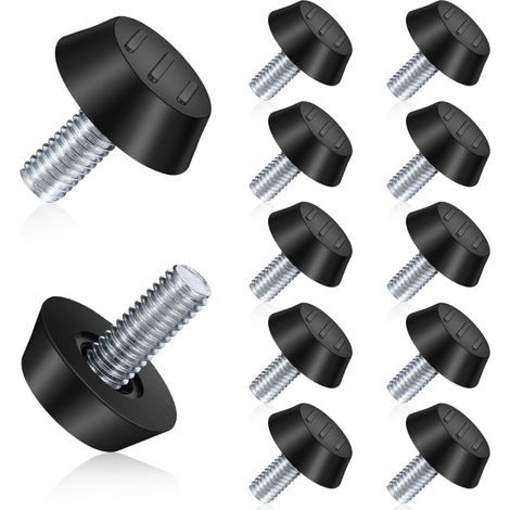 T-mutter M8x28x1.2mm en acier au carbone, pièce de fixation pour meubles, insert à collerette, filetage interne, lot de 5 pièces. (1/5)