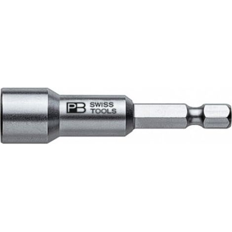 PB Swiss Tools Steckschlüsseleinsatz, Schaft E 6,3, mit Magnet, 7 mm