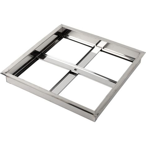 Cadre en acier inoxydable pour regard de visite 40 x 40 cm  Cadre d'inspection (1/5)