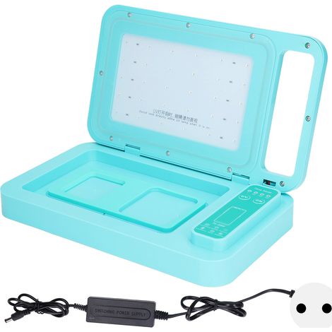 Boîte de séchage UV automatique avec aspirateur pour film de protection d'écran de téléphone, nettoyeur sous vide, machine à poser les films, prise EU 100-240V (1/5)