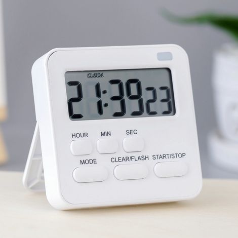Digitaler Küchentimer mit Stoppuhr- und Countdown-Funktion, Eieruhr, Küchenwecker, magnetischer Digitaltimer mit LCD-Anzeige für Kinder und Erwachsene (1/5)