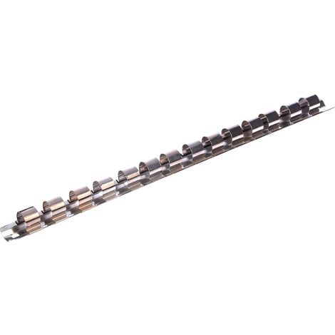 Bande de rangement pour douilles 1/2'' - 14 pièces