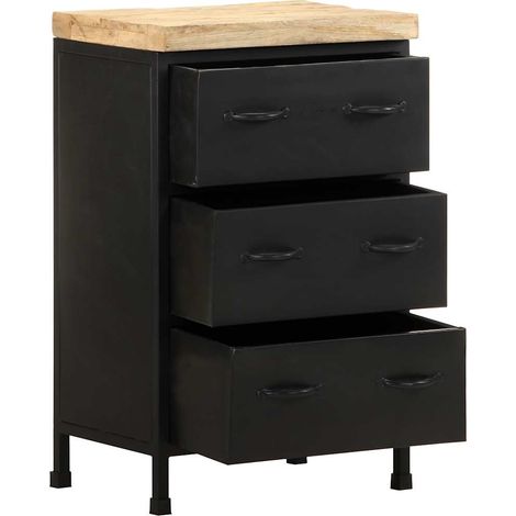 Maison Exclusive - Credenza 47x35x76 cm in Legno di Mango Grezzo (1/5)