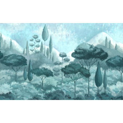 Papier peint panoramique naturel Paysage Apaisant (1/4)