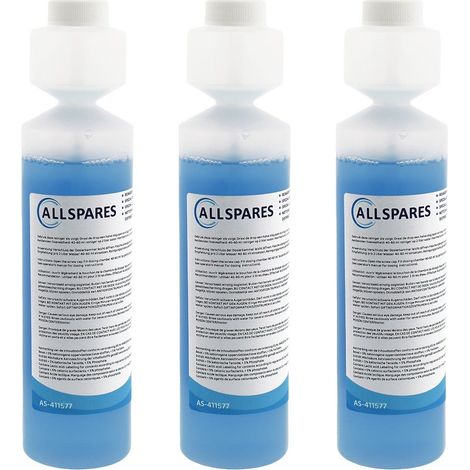 3 limpiadores para sistemas de leche AllSpares (250 ml) AS-411577 (1/2)