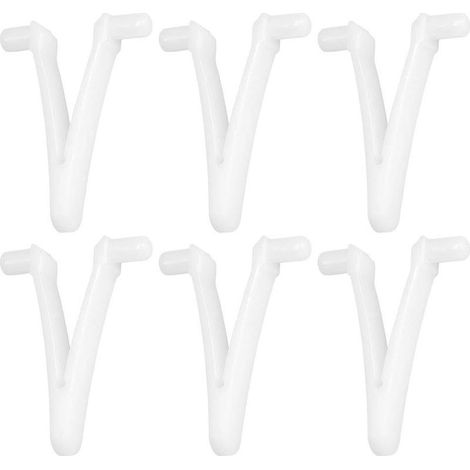 Lot de 6 Fixations Papillon Universelles pour Piscine, Attaches V pour Balai, Épuisette, Râteau à Feuilles et Aspirateur Compatible avec la Plupart des Manches (1/5)