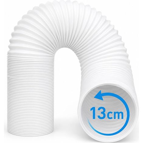 Tubo di scarico universale per condizionatore portatile, Ø13 cm, filettatura antioraria  Lunghezza regolabile da 45 cm a 200 cm (1/5)
