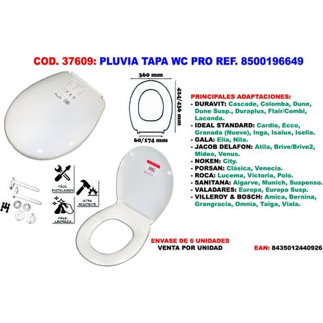 Pluvia Toilettendeckel Pro 8500196649