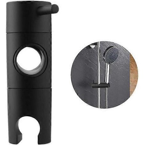 Barre de douche coulissante chromée avec support de pommeau réglable, rotation à 360°, compatibilité universelle, construction en ABS durable (1/5)
