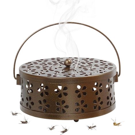 Brûle-encens Rond Résistant Chaleur Antidérapant Portable Brûleur Encens Extérieur Pour Intérieur Extérieur Maison Balcon Chambre Jardin Patio Camping (1/5)