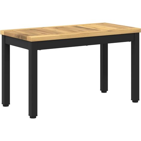 Table basse Blanc et noir 60,5 x 30 x 36 cm – table de salon (1/5)