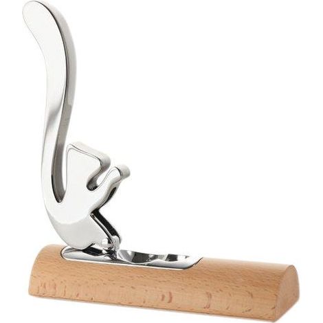 Alessi Scoiattolo casse-noix métal brillant et bois (1/3)