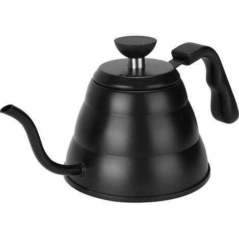 Bouilloire à café manuelle 1 L en acier inoxydable 304 (1/5)