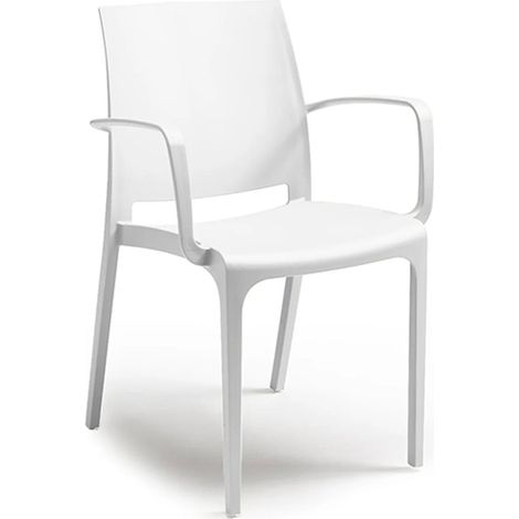 POLTRONA RESINA "VOLGA" BIANCO