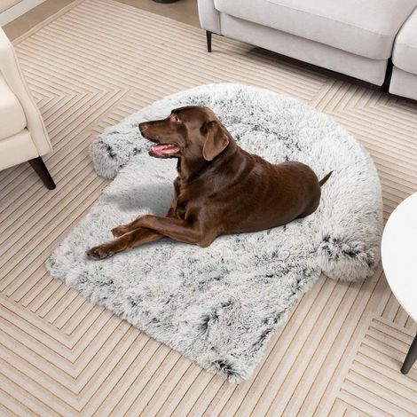 Cuccia in peluche per cani con base antiscivolo rivestimento sfoderabile e lavabile e morbido paranuca grande 115 x 120 cm grigio bianco 88304222 88304222 88304222 88304222 88304222 88304222 88304222 (1/5)