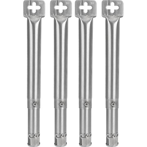 Ensemble de 4 brûleurs de rechange universels réglables pour four, comprenant un tube de remplacement en acier inoxydable et des accessoires pour four. (1/5)