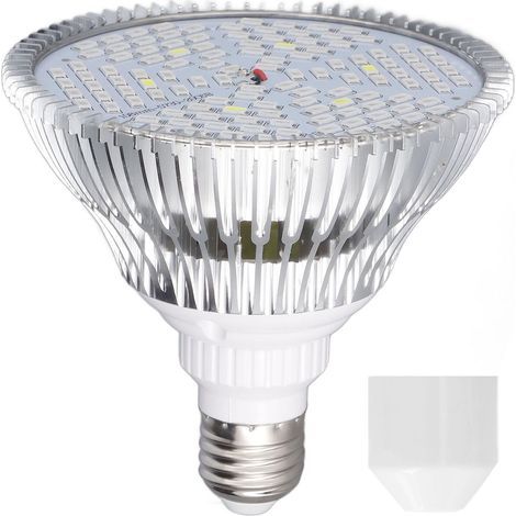 Ampoule LED de croissance E27 faible consommation d'énergie spectre complet faible génération de chaleur ampoule LED de croissance des plantes 85265V 80W, 120 perles. (1/5)