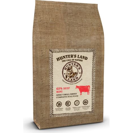 Hunter's Land Mini Grain Free 65% Manzo 2kg