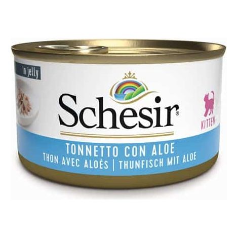 Umido Gatto - Schesir Lattina 85 gr Kitten Tonno e Aloe (1/2)