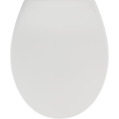 Wenko – Abattant WC blanc Samos – Duroplast – Mécanisme Easy Close – Fixation Fix-Clip en acier inoxydable (1/5)