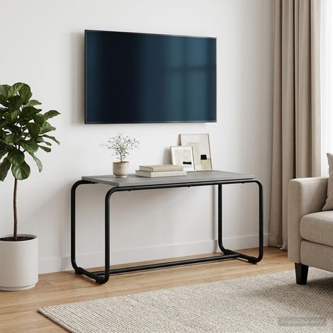 vidaXL Meuble TV 80 x 35,5 x 42 cm Sonoma gris Bois d'ingénierie (1/5)