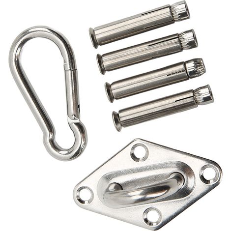 Kit de suspension pour hamac avec mousqueton, support mural et plafond, boucle de porte, pour yoga, balançoire intérieure (1/5)