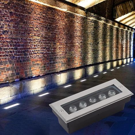 Lumières aménagement paysager LED Lampe extérieur rectangulaire encastrée (1/5)