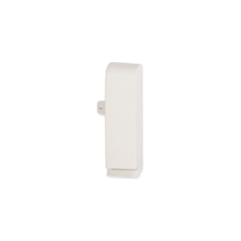 Terminale destro 81x22mm per canale battiscopa tbn bianco ldbn w bianco ral 9001 bocchiotti b03273