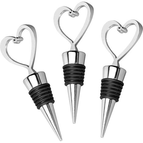 3-teiliges Set Weinstopper, Weinflaschenstopper, Champagnerstopper, für (1/5)