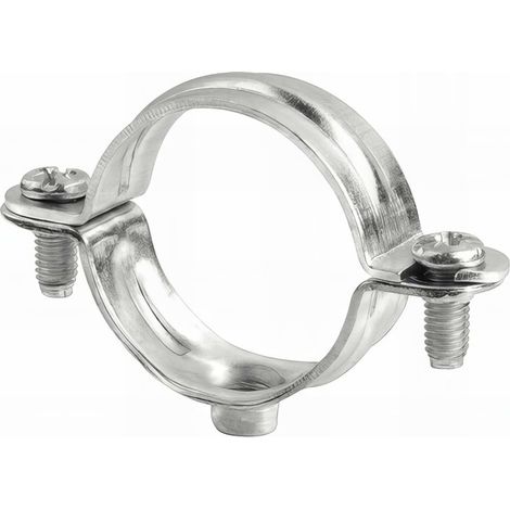 Index – Colliers métalliques légers M6 D. 50 mm – Zingué pour tubes acier, cuivre, plastique – Ouverture latérale pour montage rapide – Température de travail -30°C à +120°C (1/3)