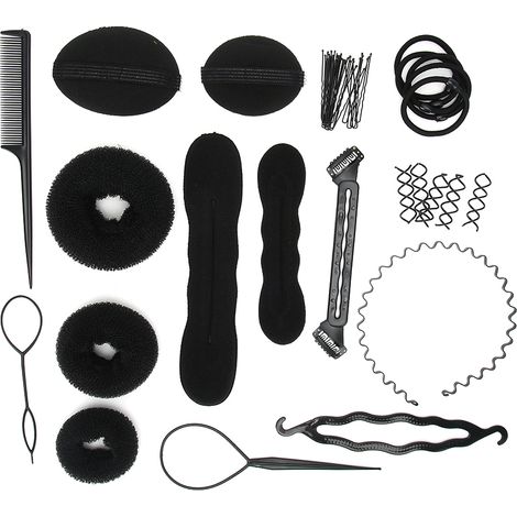 Flechtfrisuren-Set mit Drehwerkzeugen und Styling-Accessoires (1/5)