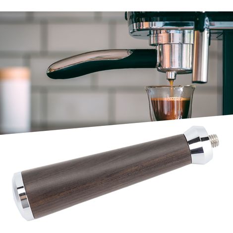 Mango para portafiltro de café M10 fabricado en palisandro negro, superficie pulida, accesorio de repuesto para cafeteras. (1/5)