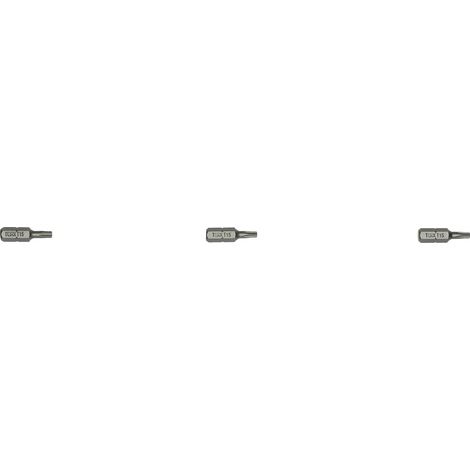 Carte de 3 embouts étoile percée TTX15 longueur 25 mm - HANGER - 133042 (1/2)