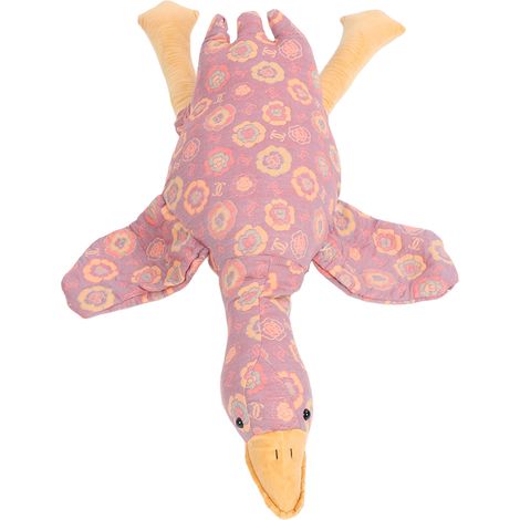 Oreiller en peluche douce motif rose pour canard oie violet, jouet moelleux confortable pour lit canapé maison, animal en peluche mignon. (1/5)