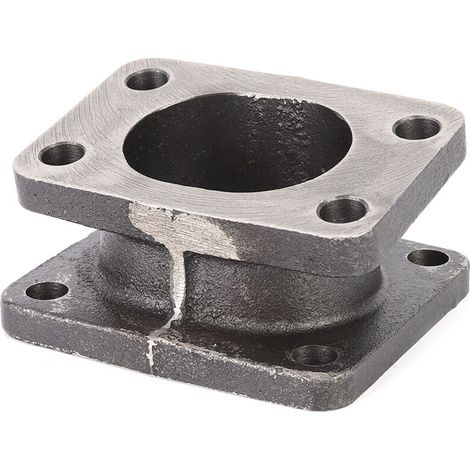 Adaptador de turbo Crezuo T3 a T4, brida de colector de escape de 15 grados, accesorio para turbocompresor-Crezuo