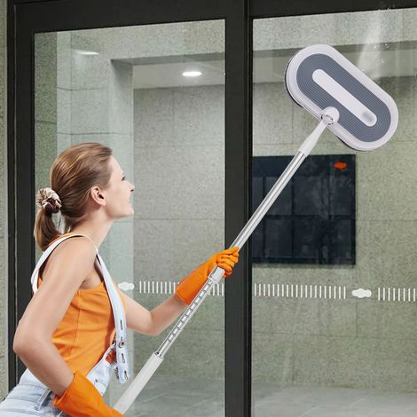 Kabelloser elektrischer Mopp, Bodenreiniger Spin Mop, elektrischer Mopp mit Sprühfunktion und LED, zum Wischen, Schrubben und Polieren (1/5)