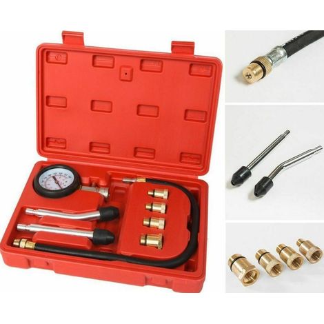 Kit tester pressione di compressione per motore misuratore pistone cilindri auto (1/2)