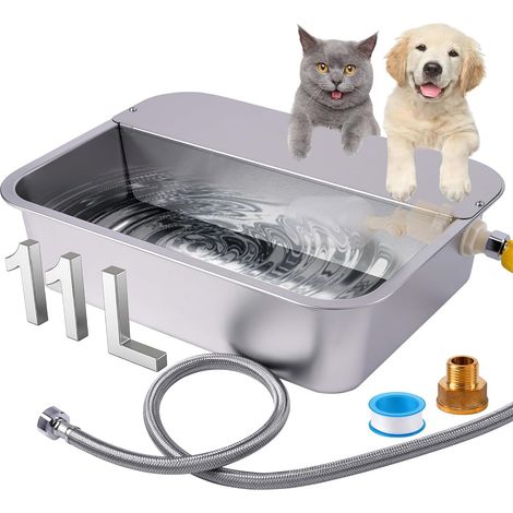 Abreuvoir Automatique Extérieur 11L pour Grands Chiens, Chats, Poulets (1/5)