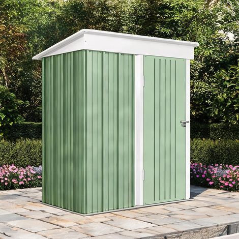 Abri de jardin verde en acciaio colorato 161 x 95 x 181 cm (1/5)