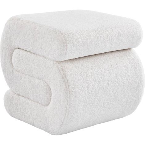 sweeek - Design-Hocker mit Bouclé-Bezug 1 Platz