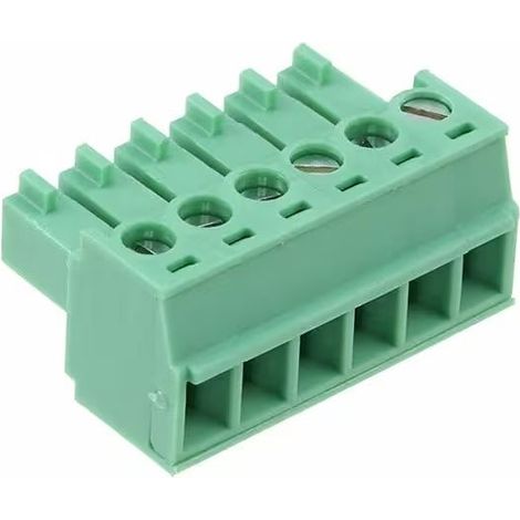 Connettore Morsettiera a Carrello passo 3,81 Femmina 6 Vie Verde Phoenix