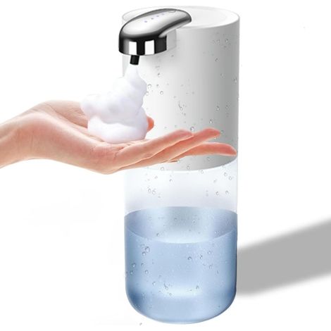 Automatischer 600-ml-Seifenspender mit USB-Ladegerät, wasserdichter Seifenspender gemäß IPX5 für Badezimmer und Küchen