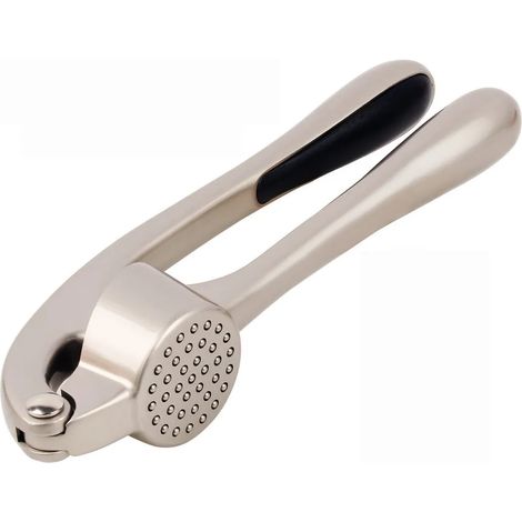 Knoblauchpresse aus Edelstahl, professionelle Knoblauchpresse, spülmaschinenfest, 17cm (1/3)