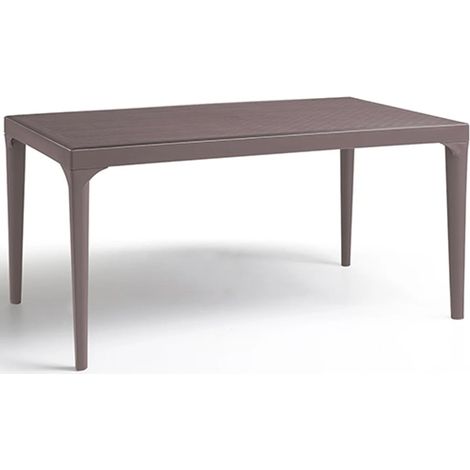 TAVOLO RESINA RETTANG.150X90CM "OSLO" TAUPE