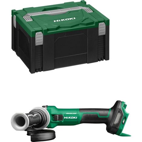 Hikoki – Meuleuse Ø125 mm 36V – Moteur Brushless – Puissance équivalente à 1500W – Frein moteur électrique – Résistante à l'eau et à la poussière