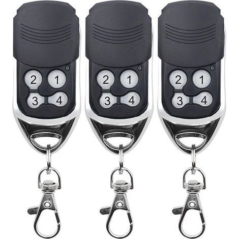 BUNTHAUS PA Télécommande universelle 433 MHz pour portails, télécommande de remplacement pour portes de garage, copie parfaite, code fixe, code tournant, compatible avec les télécommandes DOORHAN et M